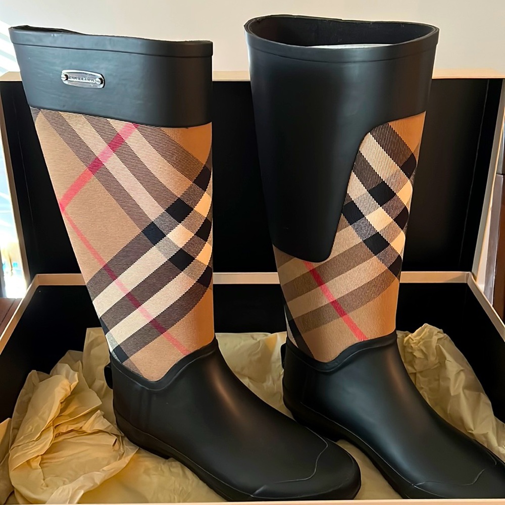 Burberry Clemence Bimaterial Rainboot